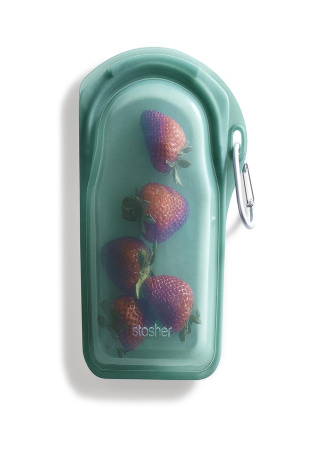 ستاشر حقيبة تخزين طعام قابلة لإعادة الاستخدام من السيليكون الممتاز من ستاشر، بتصميم شلال، آمنة للاستخدام في الميكروويف وغسالة الصحون والفرن والفريزر، خالية من مادة BPA، مانعة للتسرب، صديقة للبيئة، سعة 18 أونصة - Image 1