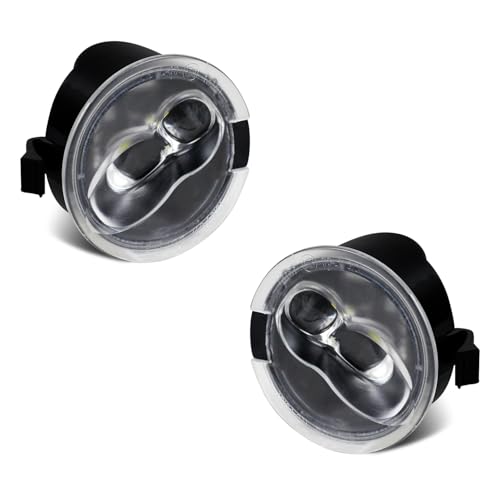 HERCOO LED Side Mirror Puddle Light Lamp Assambly Compatible with Ford F150 Ranger Edge Fusion Explorer Expedition Flex Taurus X 6000K White Pack of 2 - Image 1