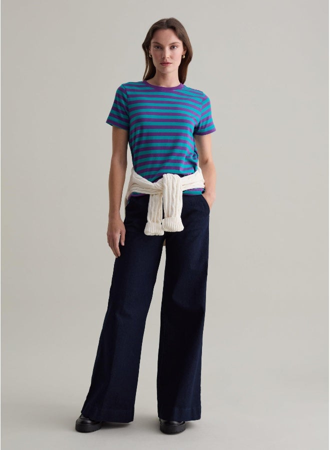 Ovs Striped T-shirt in Supima cotton - Image 1
