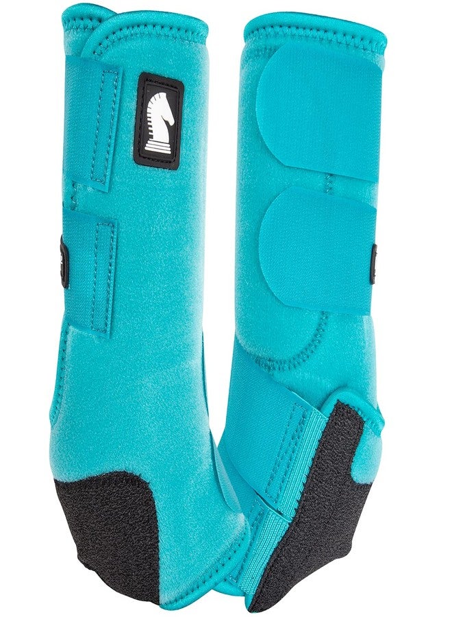 Classic Equine Legacy2 Support Boots, Hind (Aqua, Small)