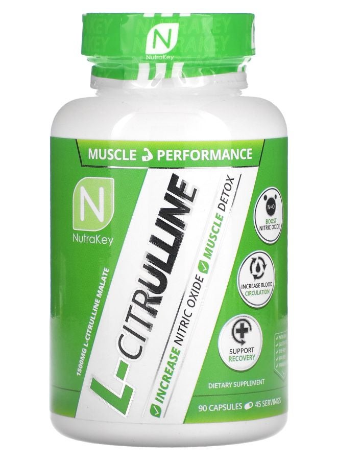 L-Citrulline 1500 mg 90 Capsules (750 mg per Capsule)