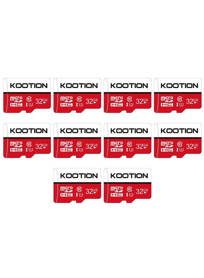 Kootion بطاقات الذاكرة Micro SD من الفئة 10 سعة 32 جيجابايت (10 قطع) - Image 1