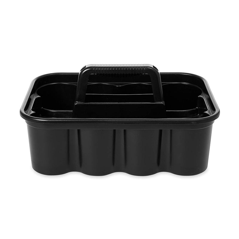 Rubbermaid حامل ربرمايد التجاري الفاخر لنقل القهوة والمشروبات الغازية ومنتجات التنظيف وزجاجات المياه باللون الأسود - Image 2