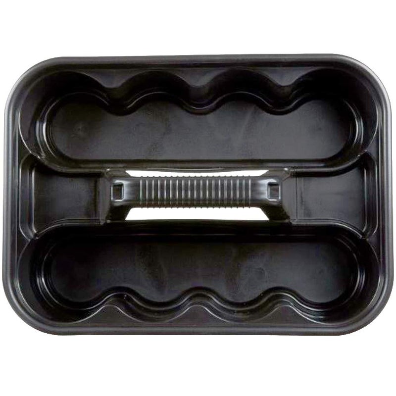 Rubbermaid حامل ربرمايد التجاري الفاخر لنقل القهوة والمشروبات الغازية ومنتجات التنظيف وزجاجات المياه باللون الأسود - Image 3