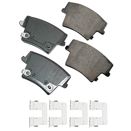 Akebono ACT1057 ProACT Ultra-Premium Ceramic Brake Pad Set, GREY - Image 2