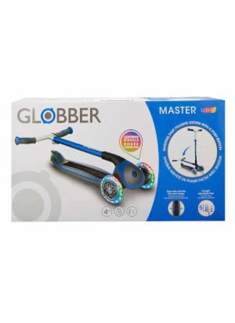 GLOBBER - Master Lights Scooter Navy Blue - Image 1