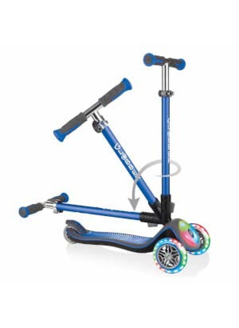 GLOBBER - Master Lights Scooter Navy Blue - Image 1