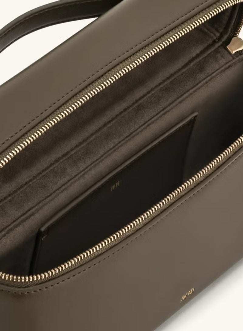 JW PEI JW PEI box bag Thea shoulder messenger bag women's new high-grade commuter portable small bag - Image 3