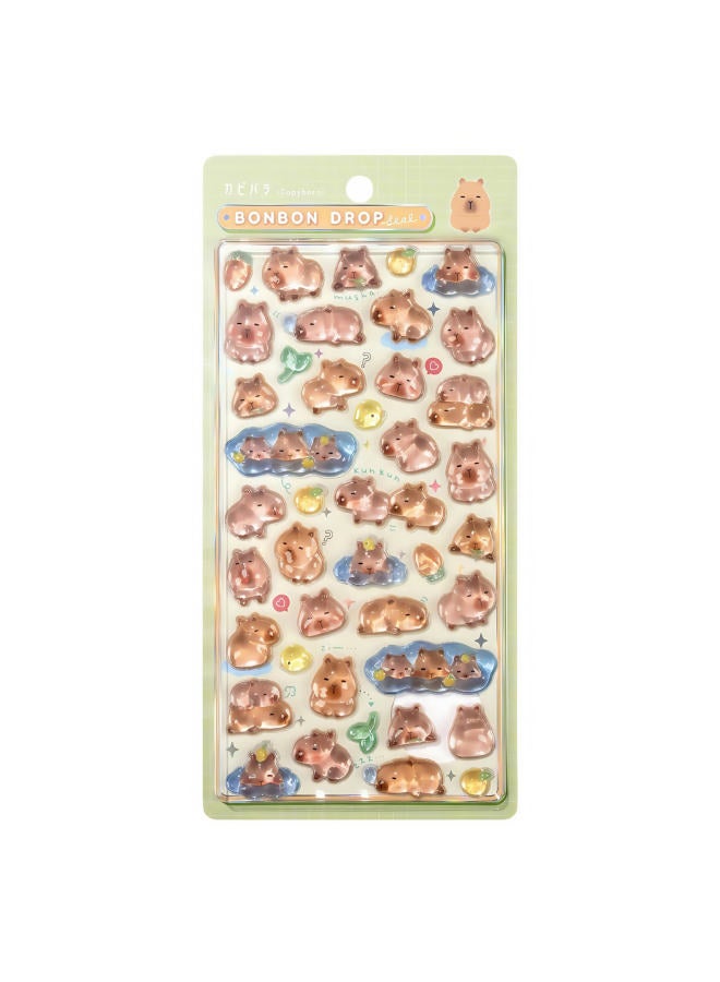 Flash Hot Shimmer Stickers 3d Relief Stickers Solid Children's Cartoon Animal Crystal Phone Case Decorations - Image 1