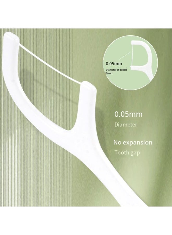 QZ 220-Pcs 55*4 Dental Floss Toothpick,Teeth Stick,Tooth Picks,Floss Picks,Teeth Cleaning，Family Size (220 Picks) - Image 4