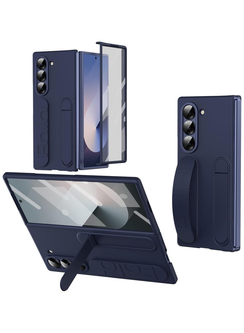 General Case for Samsung Galaxy Z Fold 7 with Wrist Strap Holder, Built-in Screen and Lens ProtectionShock Resistant Full Body Drop Protection 