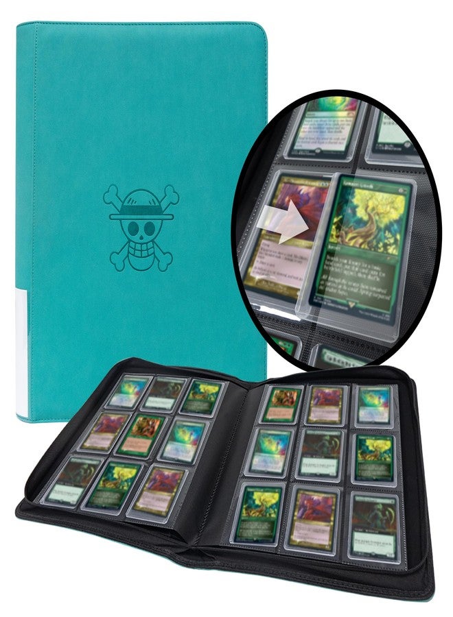 WTVIDAS Toploader Binder, Holds 288 Toploaders, 9-Pocket Ringless Double-Sided Pockets, Waterproof Top Loader Card Storage - Image 1
