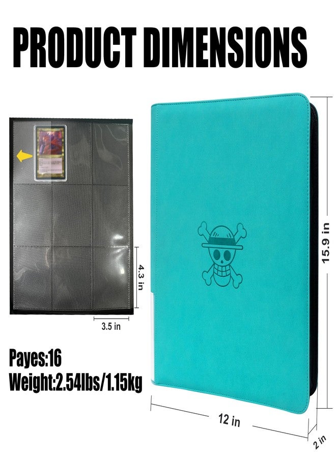 WTVIDAS Toploader Binder, Holds 288 Toploaders, 9-Pocket Ringless Double-Sided Pockets, Waterproof Top Loader Card Storage - Image 3