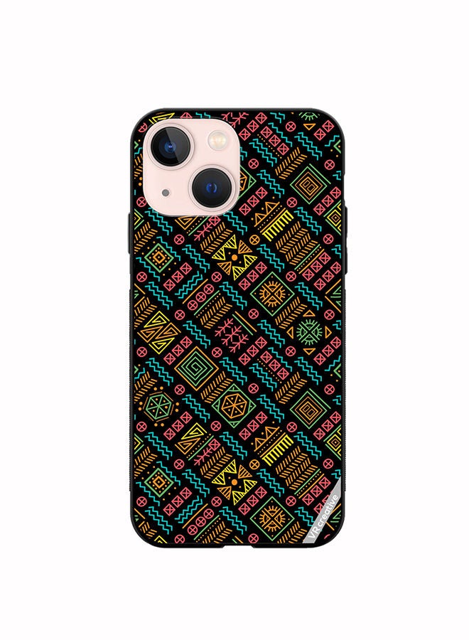 VR CREATIVE Protective Case Cover For Apple iPhone 14 Plus Mayan Patchwork Design Multicolour - Image 1