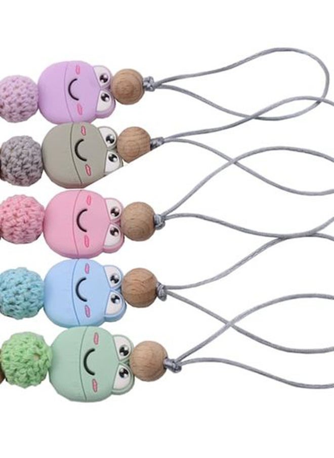 Gonice - Eco-Friendly Teething Pacifier Clips Holder Chain - Assorted - Image 1