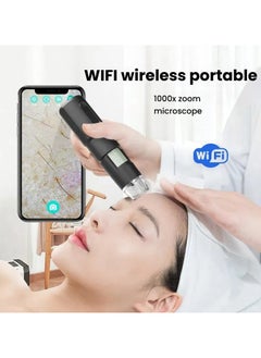 General Skin beauty detector 1000 times HD wifi wireless digital magnifier mobile phone electron microscope home detection skin  - Image 1