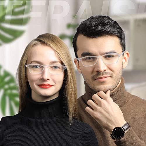 TERAISE Anti- UV Reading Glasses 4 Pairs Blue Light Blocking Reader Womens Mens (1.50X) - Image 5