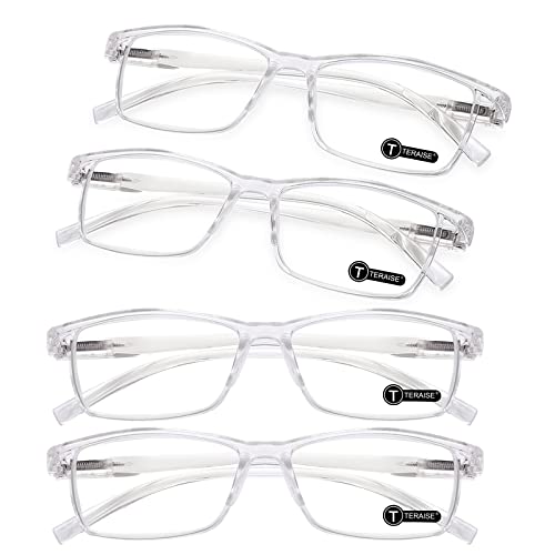 TERAISE Anti- UV Reading Glasses 4 Pairs Blue Light Blocking Reader Womens Mens (1.50X) - Image 1