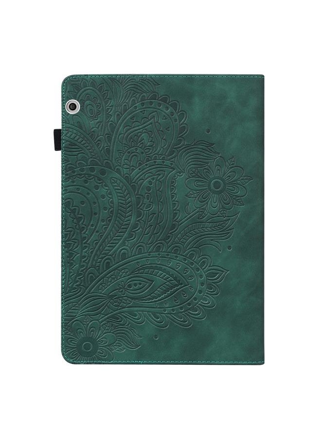 Zaboon - Case For Huawei MediaPad T3 10 Peacock Embossed Pattern TPU + PU Horizontal Flip Leather Case with Holder & Card Slots & Wallet & Sleep / Wake-up Function - Image 1