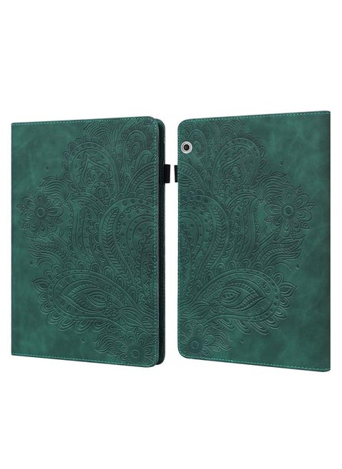 Case For Huawei MediaPad T3 10 Peacock Embossed Pattern TPU + PU Horizontal Flip Leather Case with Holder & Card Slots & Wallet & Sleep / Wake-up Function