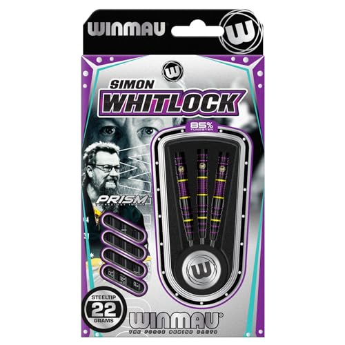 Winmau Simon Whitlock The Wizard 85 Edition 22 Gram Professional Tungsten Darts Set with Flights and Stems (Shafts) - Image 4