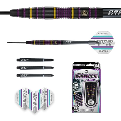 Winmau Simon Whitlock The Wizard 85 Edition 22 Gram Professional Tungsten Darts Set with Flights and Stems (Shafts) - Image 5