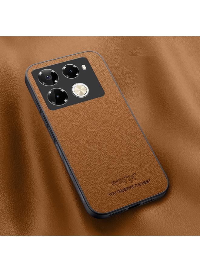 اس-توب جراب هاتف مغناطيسي من الجلد من HUIYI لهاتف Infinix Note 40 Pro 5G - Image 1