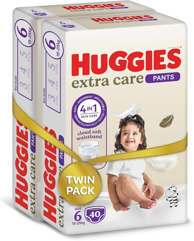 هجيز حفاضات إكسترا كير40 قطعة  - مقاس 6 - 15-25 كجم - Image 2