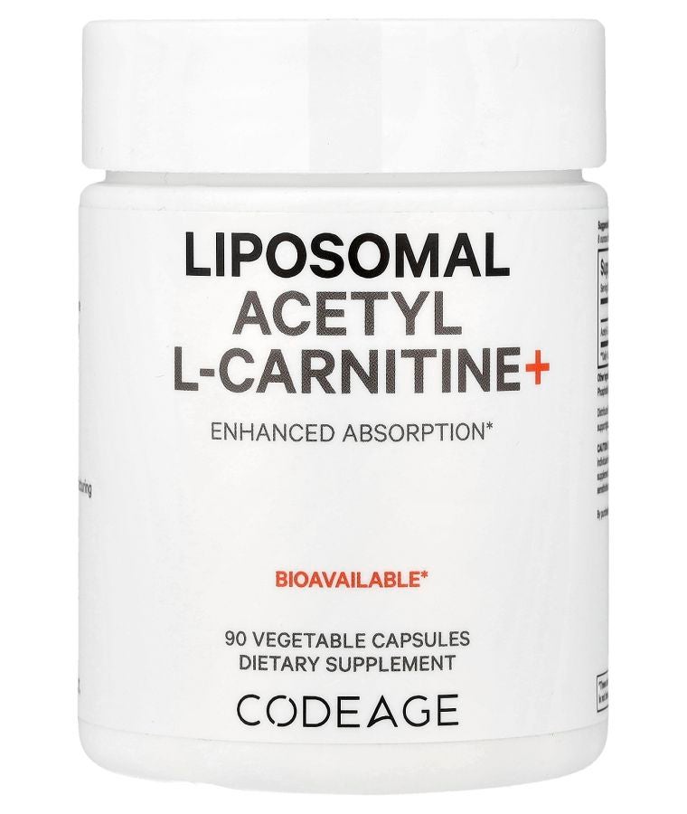 Codeage Liposomal Acetyl L-Carnitine+ 90 Capsules (500 mg per Capsule)
