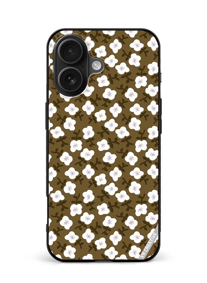 VR CREATIVE Protective Case Cover For Apple iPhone 16 Plus Flower Design Multicolour