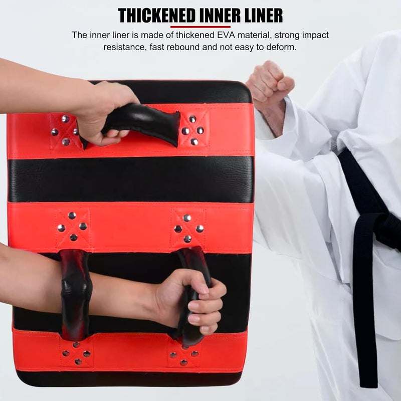 EVTSCAN Taekwondo Kick Pad EVA Muay Thai Pads MMA Karate Kick Boxing Strike Curved Arm Pad Focus Shield - Image 4