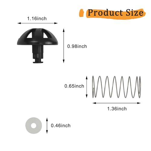 Delixike Coffee machine parts 2-Pack Coffee Replacement Brew Basket Spring Loaded Stopper Kits Fits For Mr. Coffee Hamilton Parts Number 990117900 990237500 Coffee Machine Accessory - Image 2