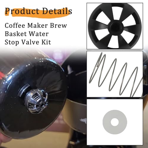 Delixike Coffee machine parts 2-Pack Coffee Replacement Brew Basket Spring Loaded Stopper Kits Fits For Mr. Coffee Hamilton Parts Number 990117900 990237500 Coffee Machine Accessory - Image 3