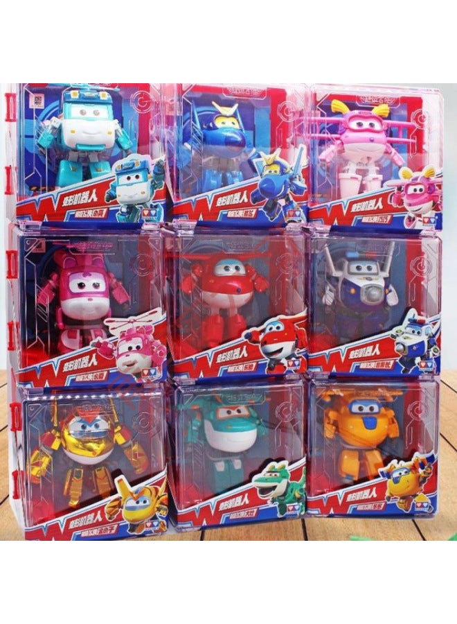 Super Flying Man Toy Large Transforming Robot Jin Xiaowei Kuwei Inspector Children Boys And Girls Full Set Other-Color:Wish Guardian-sound And Light Transformation 【duoduo】760922 - Image 2