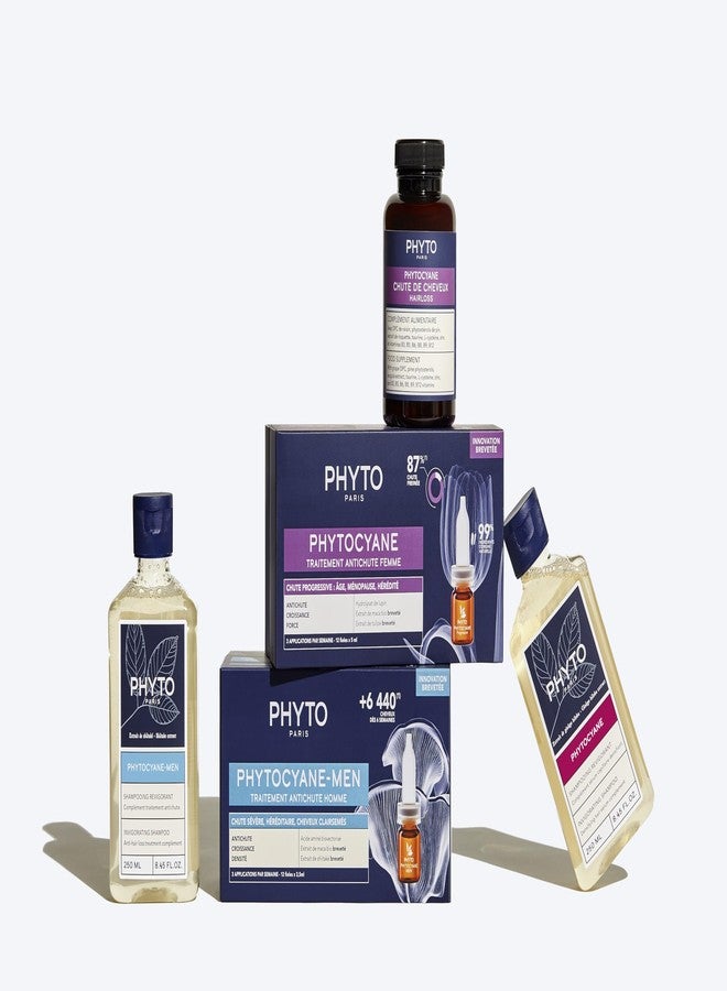 Phyto مكمل غذائي PHYTOCYANE لمكافحة تساقط الشعر (إمداد لمدة 12 أسبوعًا)، 84 حبة (عبوة من 1)، 1 كبسولة يوميًا، نباتي، خالي من اللاكتوز، خالي من الجلوتين، بدون مواد حافظة - Image 4