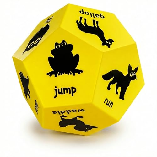 Covelico Animal Exercise Dice Kids Exercise Equipment Gross Motor Toys for Toddlers 35 Physical Education Equipment Recess Toys for Elementary Outside or Indoor Physical Activities for Kids - Image 1