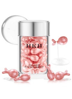 HKH Retinol Collagen Anti-Aging Wrinkle 48 Capsules Face Serum,Vc For Morning+Va For Evening,Vitamin C Anti-Wrinkle Serum,Vitamin A Retinol Anti-Aging Serum,Smooth,Hydrate And Moisturize,Travel Portable  - Image 1