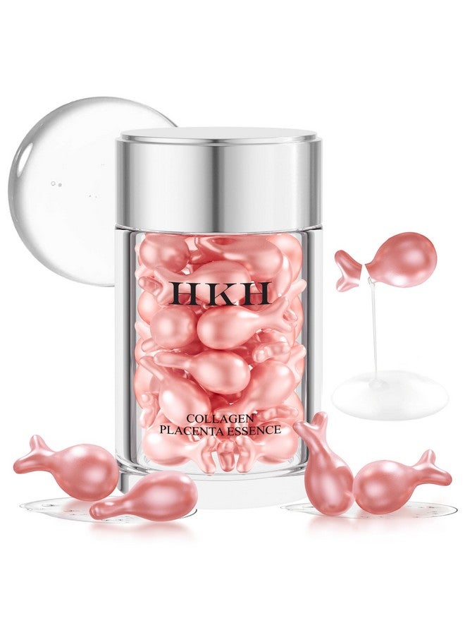 HKH Retinol Collagen Anti-Aging Wrinkle 48 Capsules Face Serum,Vc For Morning+Va For Evening,Vitamin C Anti-Wrinkle Serum,Vitamin A Retinol Anti-Aging Serum,Smooth,Hydrate And Moisturize,Travel Portable - Image 1