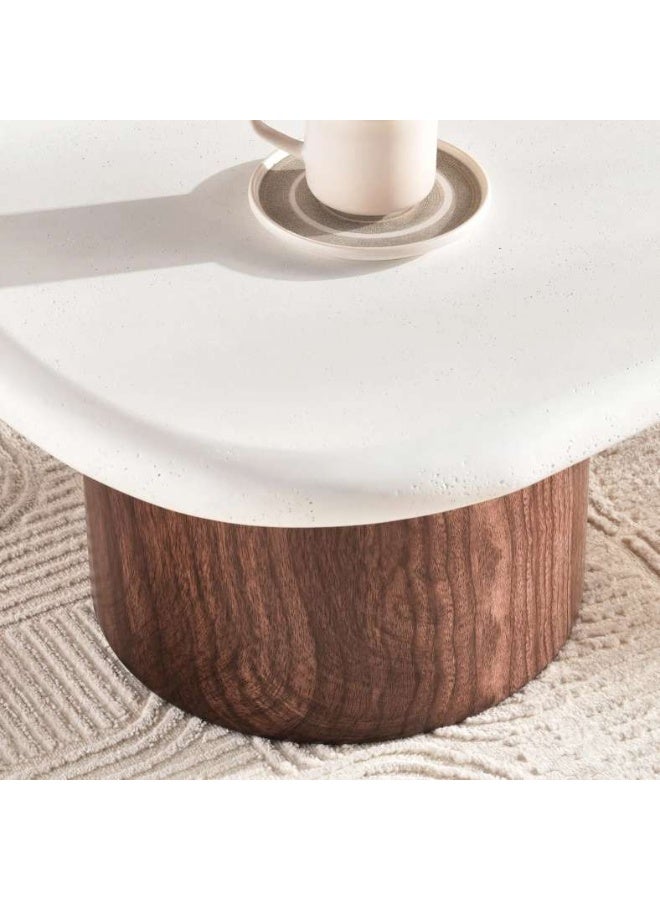 Pan Home Xanthe Coffee Table - White Natural - Image 3
