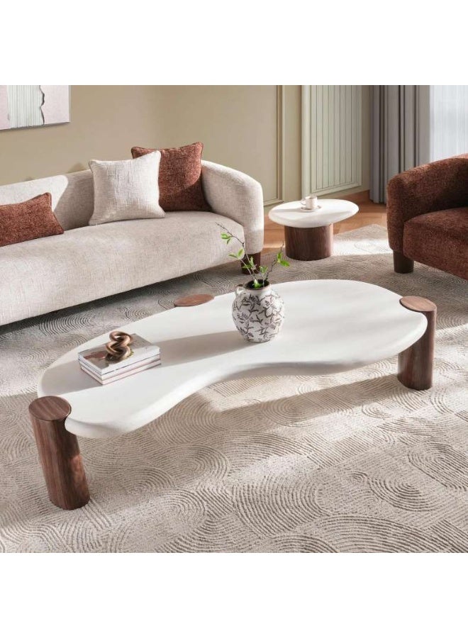 Pan Home Xanthe Coffee Table - White Natural - Image 4