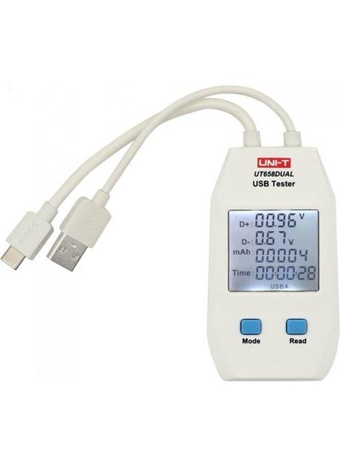 Uni-Trend Uni-T UT658DUAL USB Tester  - Image 1