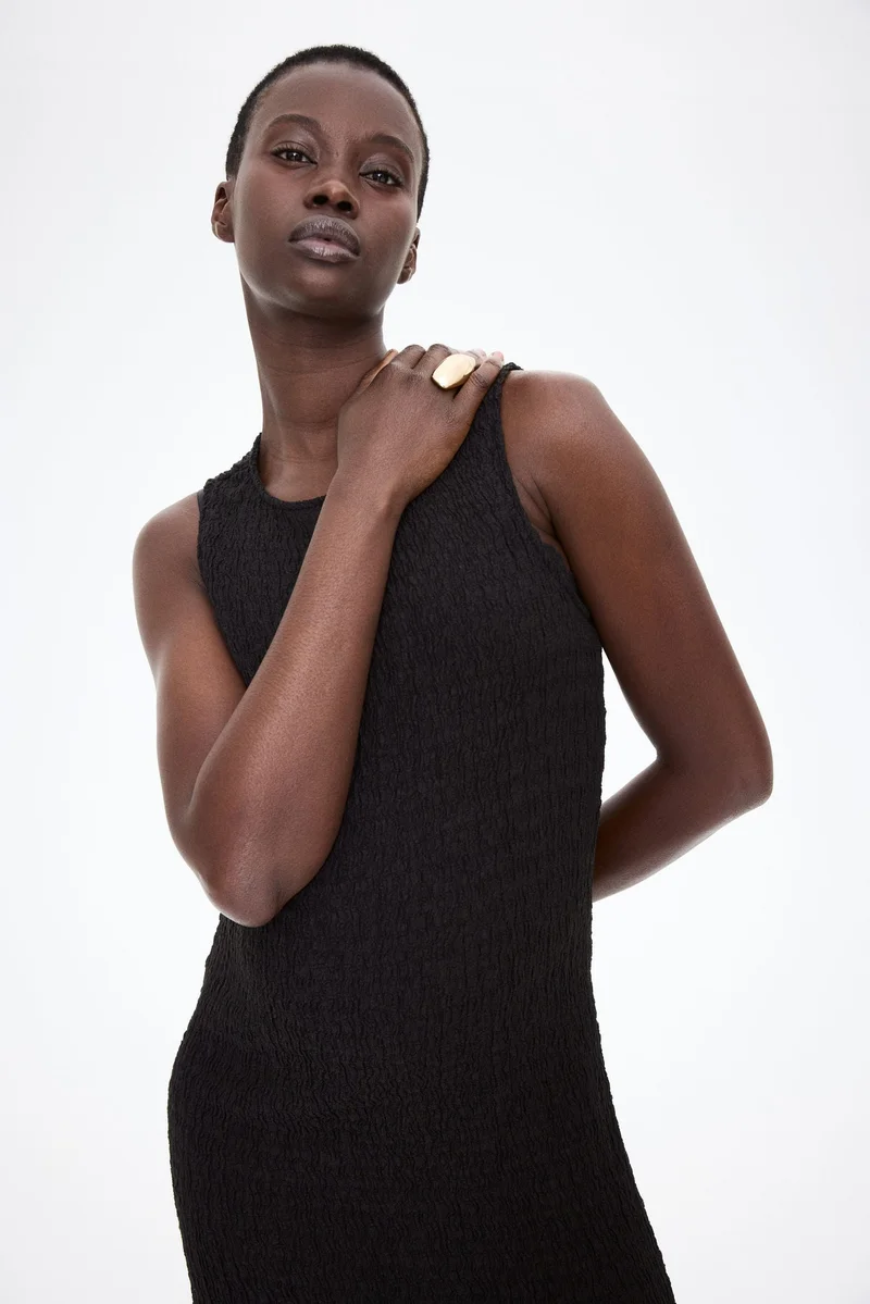 H&M MAMA Textured jersey dress