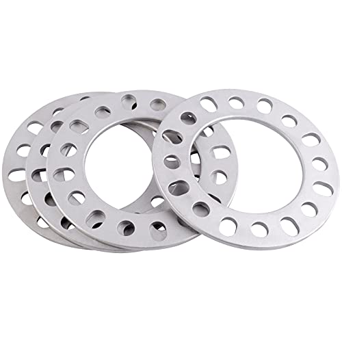 DCVAMOUS 4PC 8x6.5 8x165.1 8x170 8x180 Wheel Spacers 1/4 Inch (6mm) Compatible with Chevy GMC-Ford-Dodge 8 Lug for F250 F350 Super Duty RAM2500/3500 Sierra Silverado Suburban 2500 3500 HD & Most 8Lug - Image 1