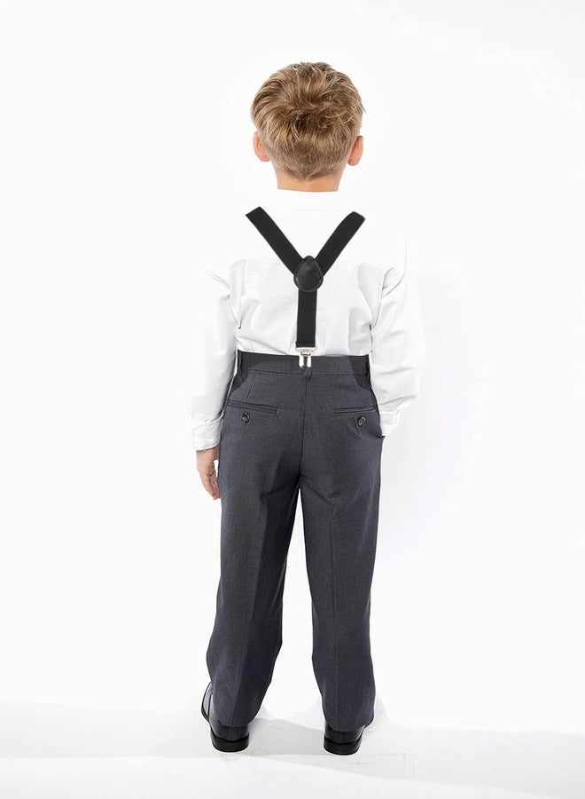 CaySep Child Kids Suspenders and Bow Tie Set - Adjustable Elastic Y-Back Design with Strong Metal Clips for Boys Girls 2-10Y - Image 5