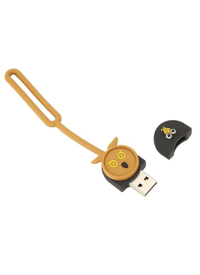 Thoraya Black owl small animal mobile phone computer USB flash drive mini gift high-speed car music USB flash drive usb32G  - Image 1