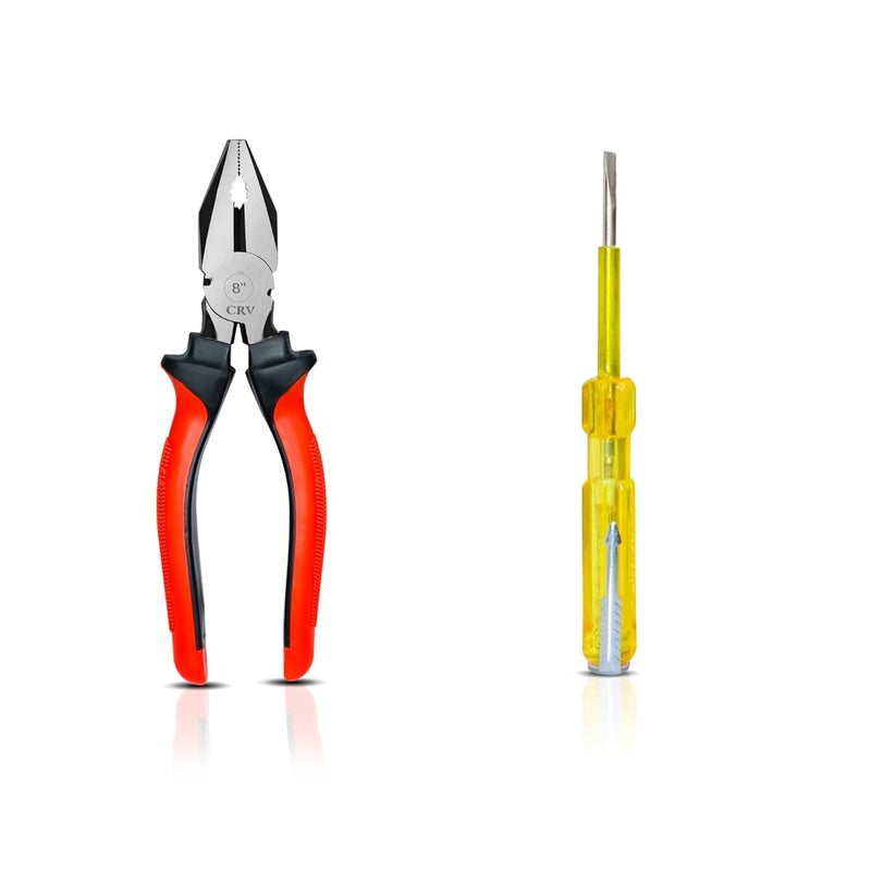IONIX Plier & Tester Screwdriver Combo | Cutting player | Cutting plier | | pliers for home, Player tools, for electrical work, Screwdriver set (Combo Pack) - Image 5