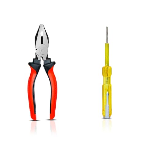 IONIX Plier & Tester Screwdriver Combo | Cutting player | Cutting plier | | pliers for home, Player tools, for electrical work, Screwdriver set (Combo Pack) - Image 1