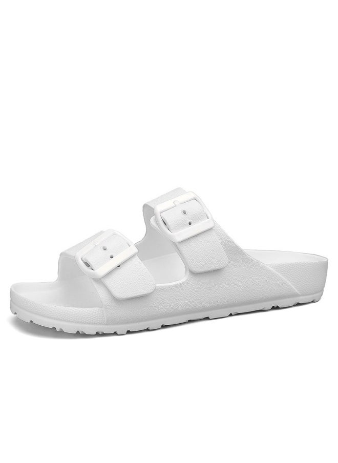 NIBEMINENT Casual Fashionable Men's Slippers Summer Home Use One-Piece Cool Slippers Men's Classic Moccasins  - Image 1