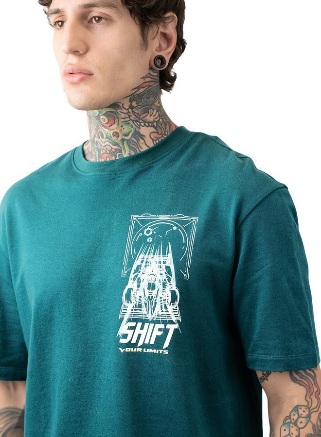 هاي ستار تيشيرت قطن مريح بطباعة دراجات نارية ورقبة مستديرة وأكمام قصيرة - Image 5