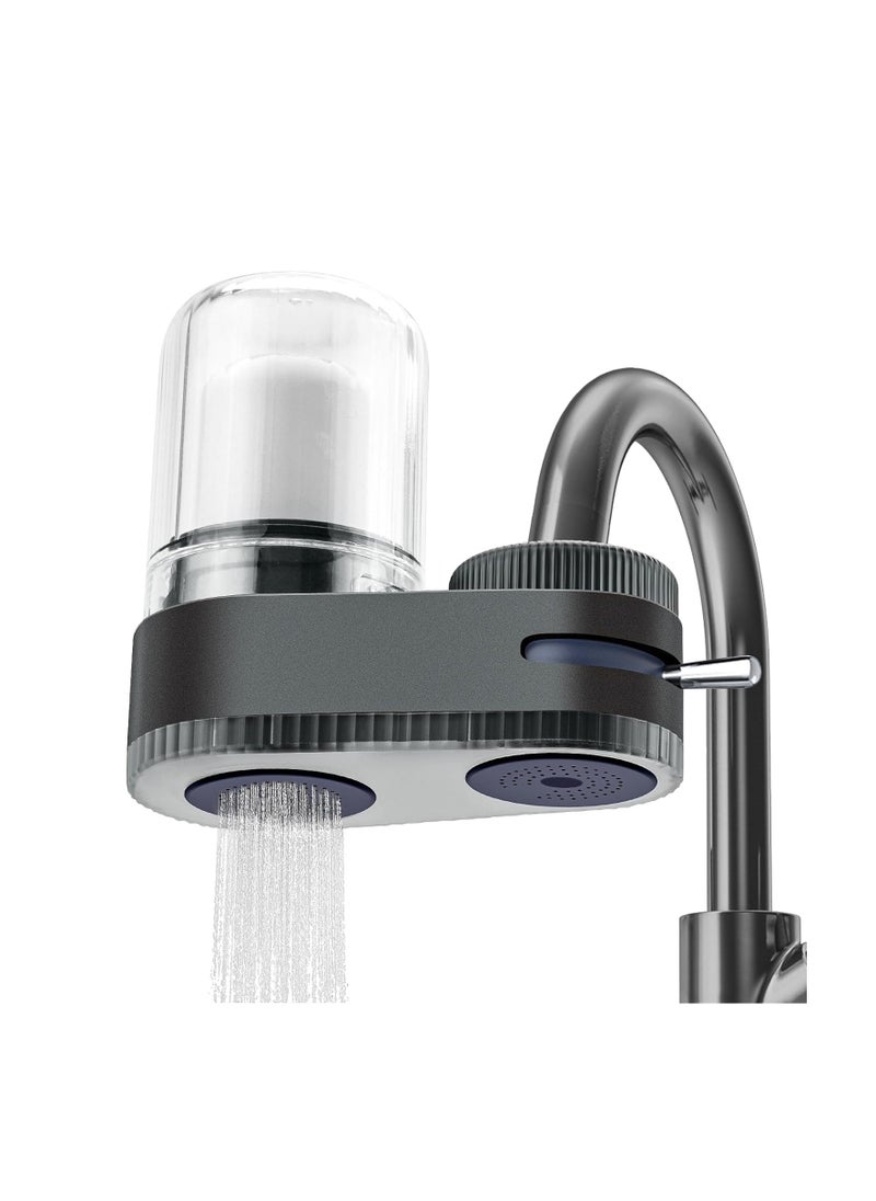 Cool Baby COOLBABY 7 Stage Water Filter for Sink Faucet - Tap Mount Purifier System with 2 Replaceable Filters - Removes Odors, Pollutants, and Impurities - Transparent Design for Kitchen and Bathroom  - Image 1
